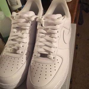 All white AF1s